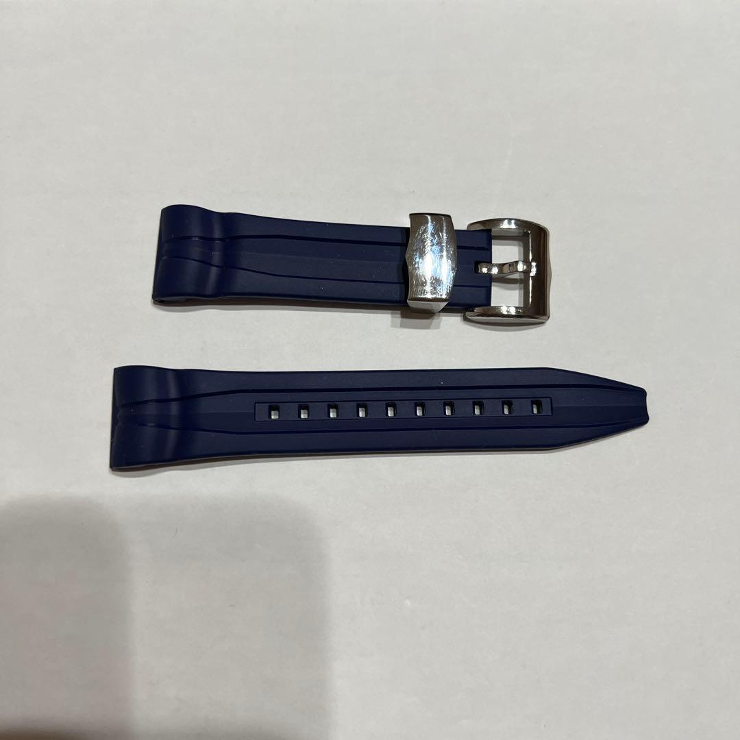 セイコーガランテ　ネイビー ラバーベルト ステンレスバックル