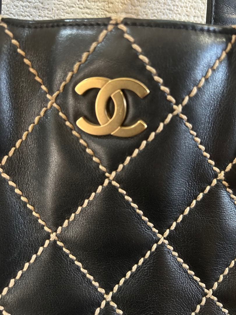 ⭐︎ピーチ姫⭐︎CHANEL ブラック キルティング トートバッグ