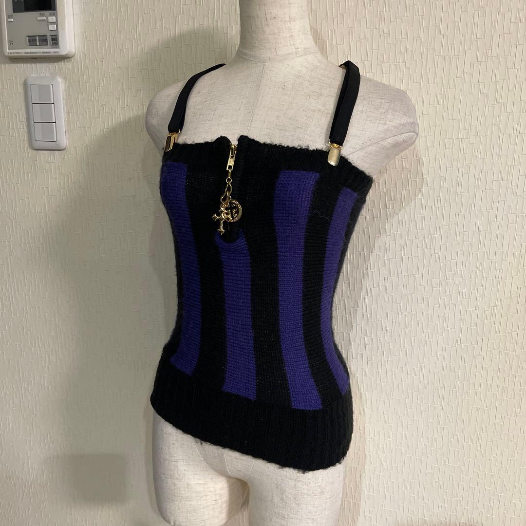 d.i.a/セクシーニットベアトップ★サスペンダー付/専用♡