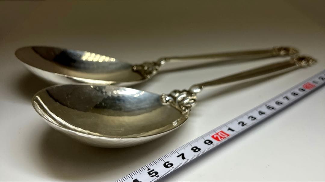 ジョージジェンセン　特大サービングスプーン2本228g東Y7-0917⭐︎2F