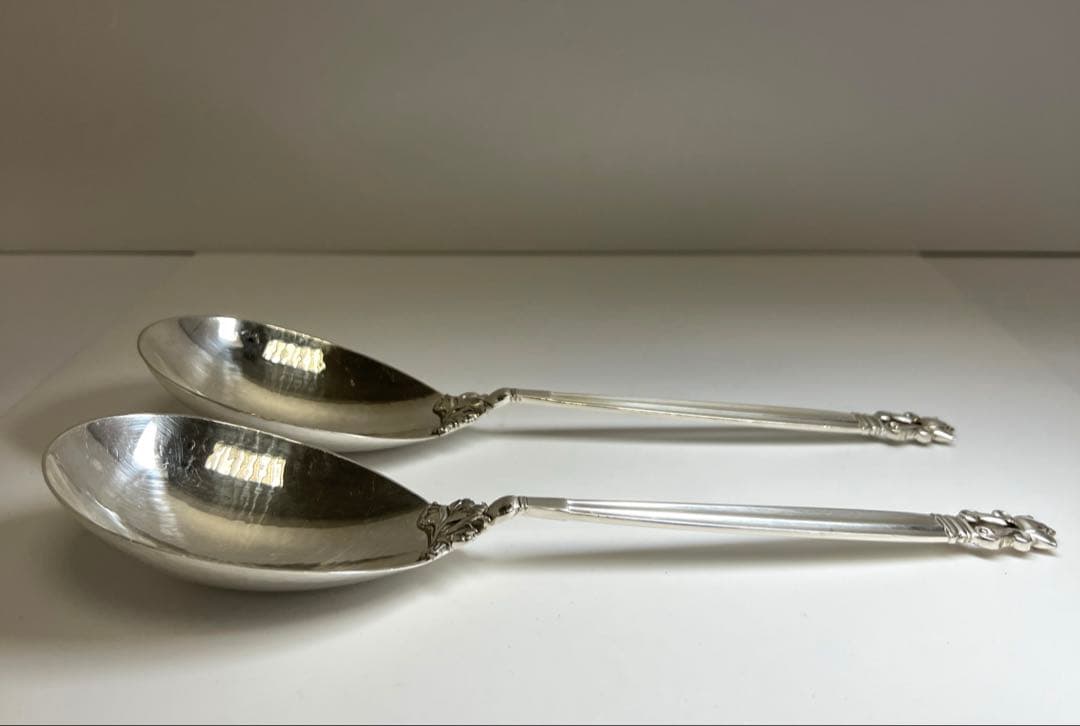 ジョージジェンセン　特大サービングスプーン2本228g東Y7-0917⭐︎2F