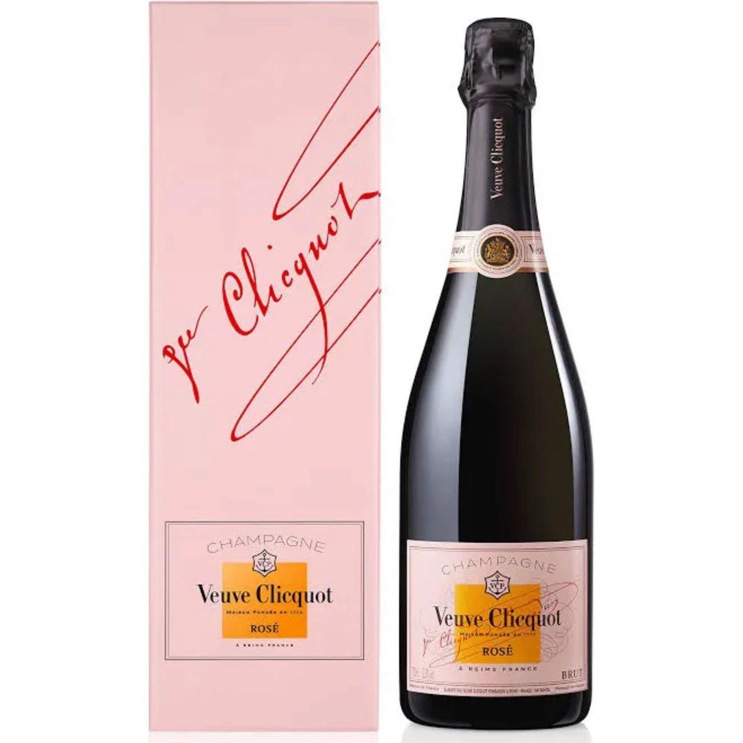 ヴーヴ・クリコ ローズラベル デザインボックス入り［750ml]瓶未開封限定