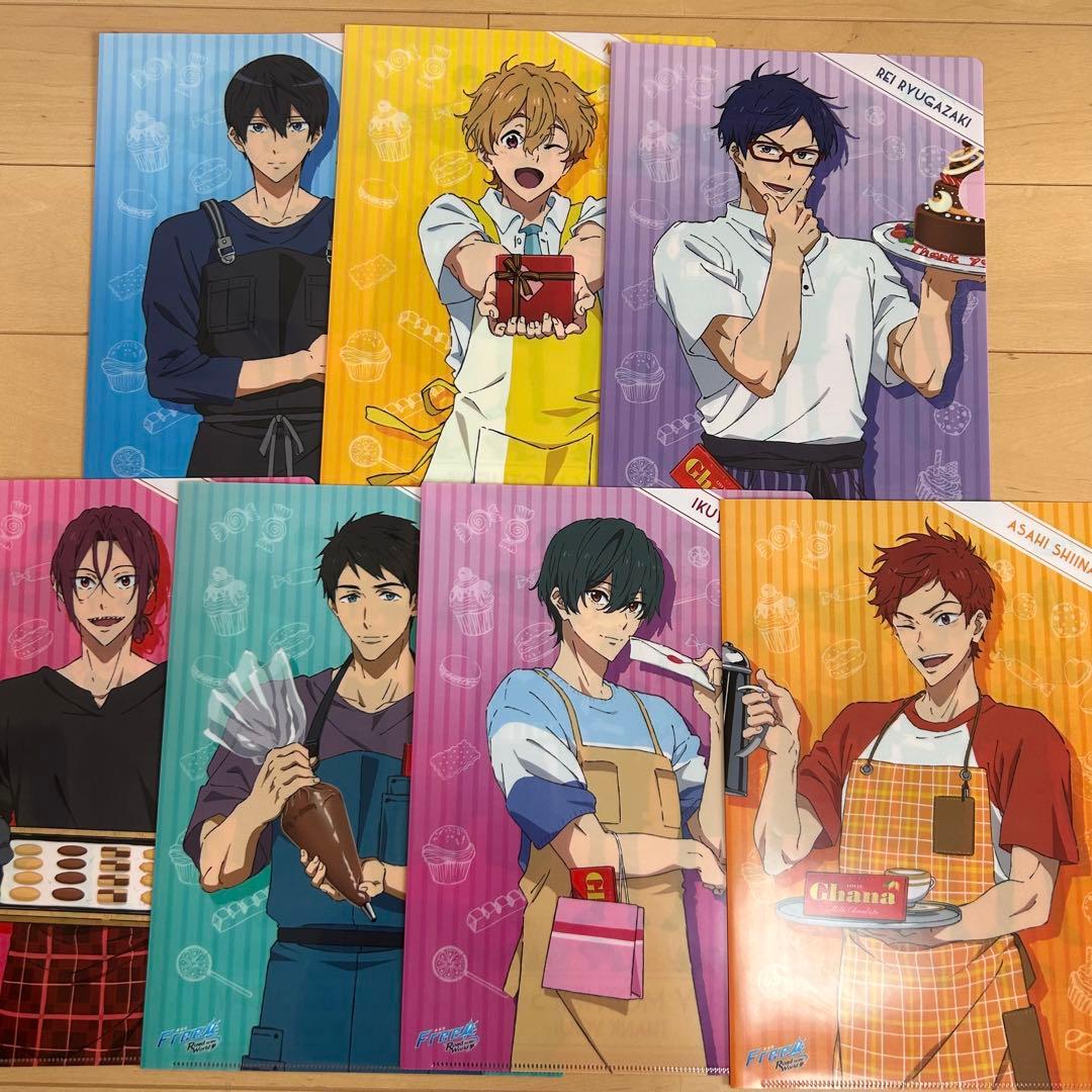 d*3様 free!! ロッテ クリアファイル ノート シール