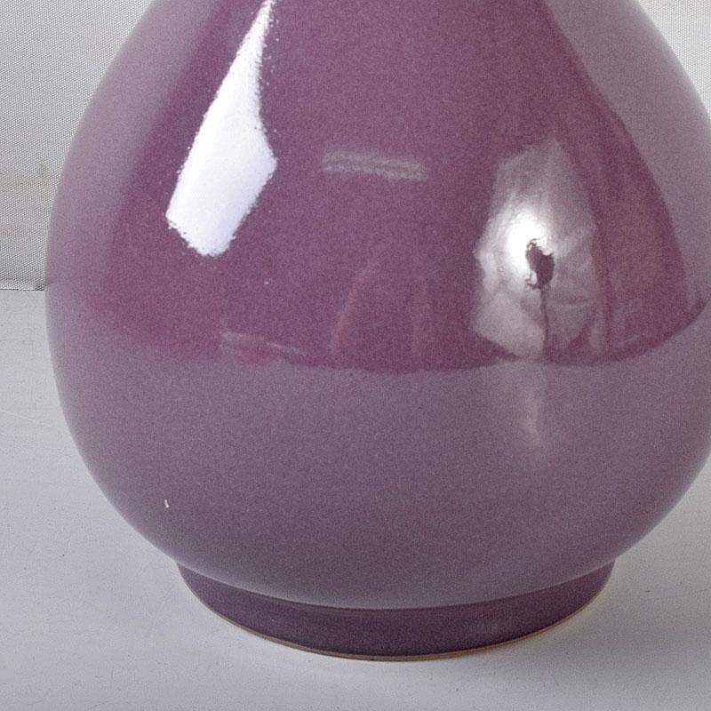 中国　宋代　鈞窯　丁香紫釉　蒜口瓶　M 7640C