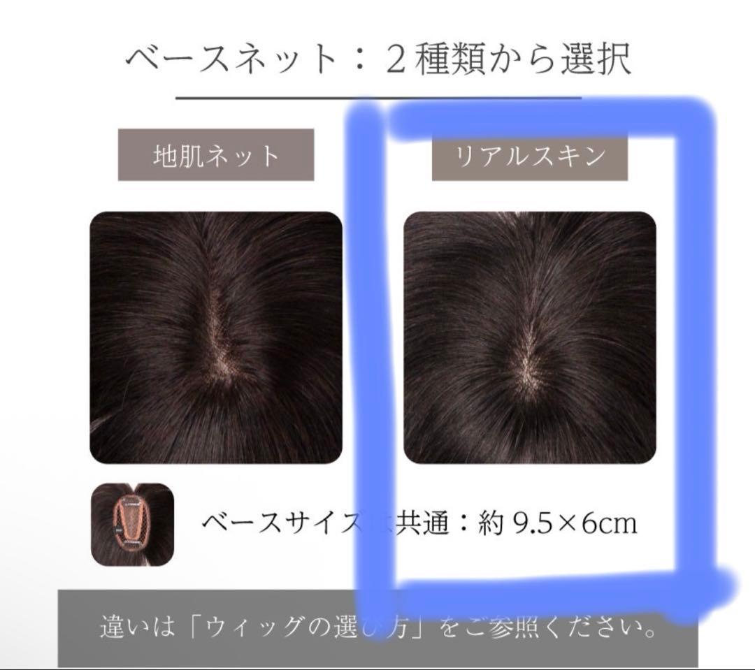 Reju リージュ 部分ウィッグ 人毛100% かつら 栗色 茶色 20cm