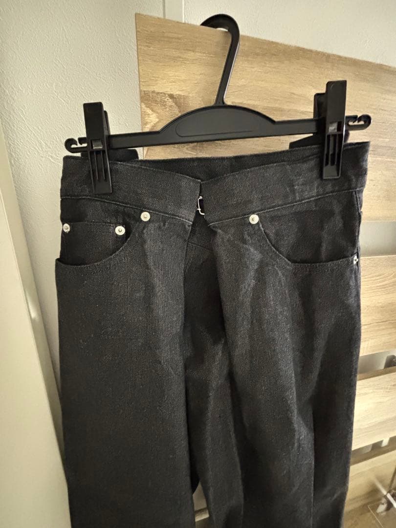 パンツ RIGID DENIM WIDE PANTS (SHORT LENGTH)