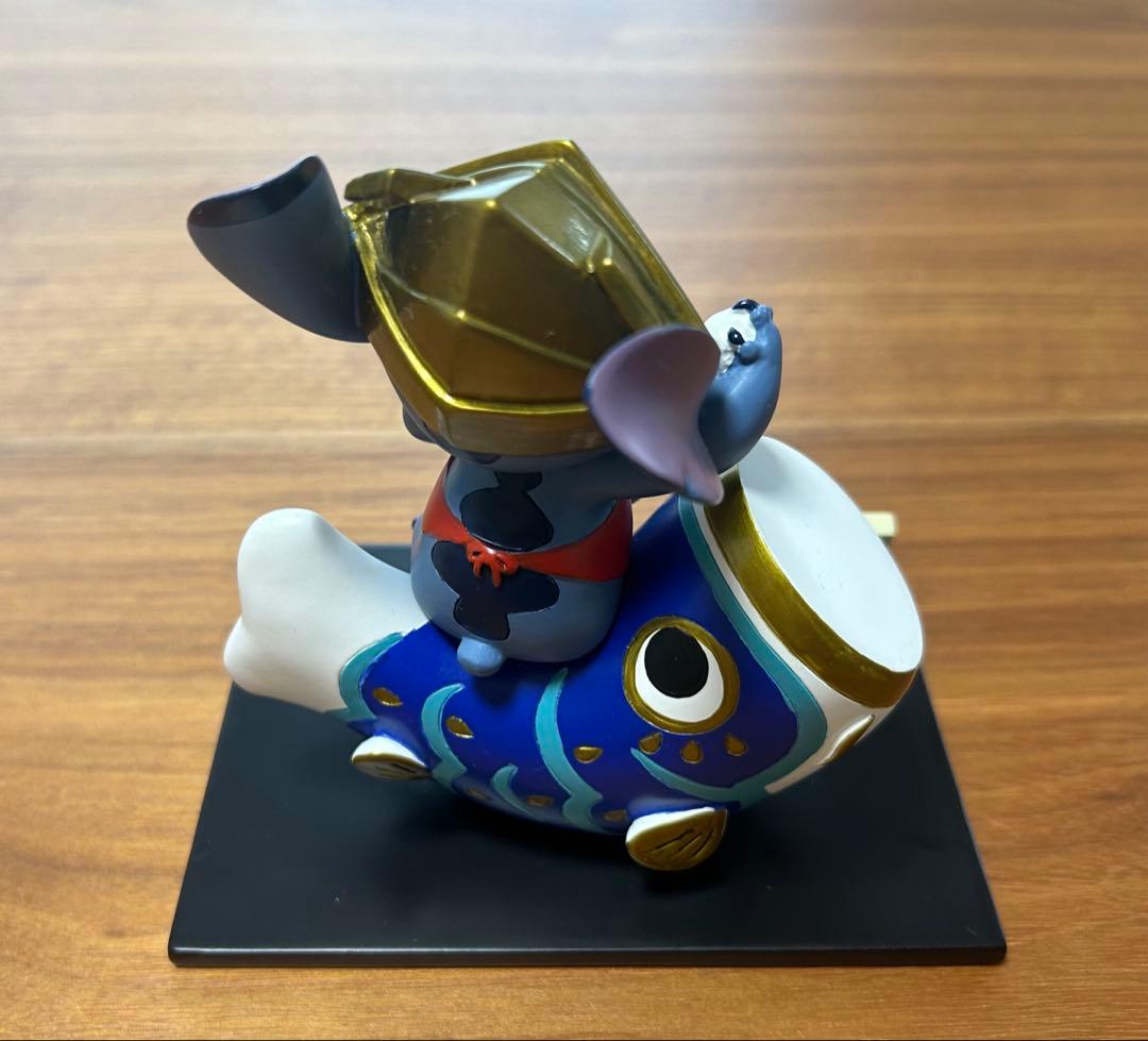 スティッチ　五月人形　兜&鯉のぼり　フィギュア レア