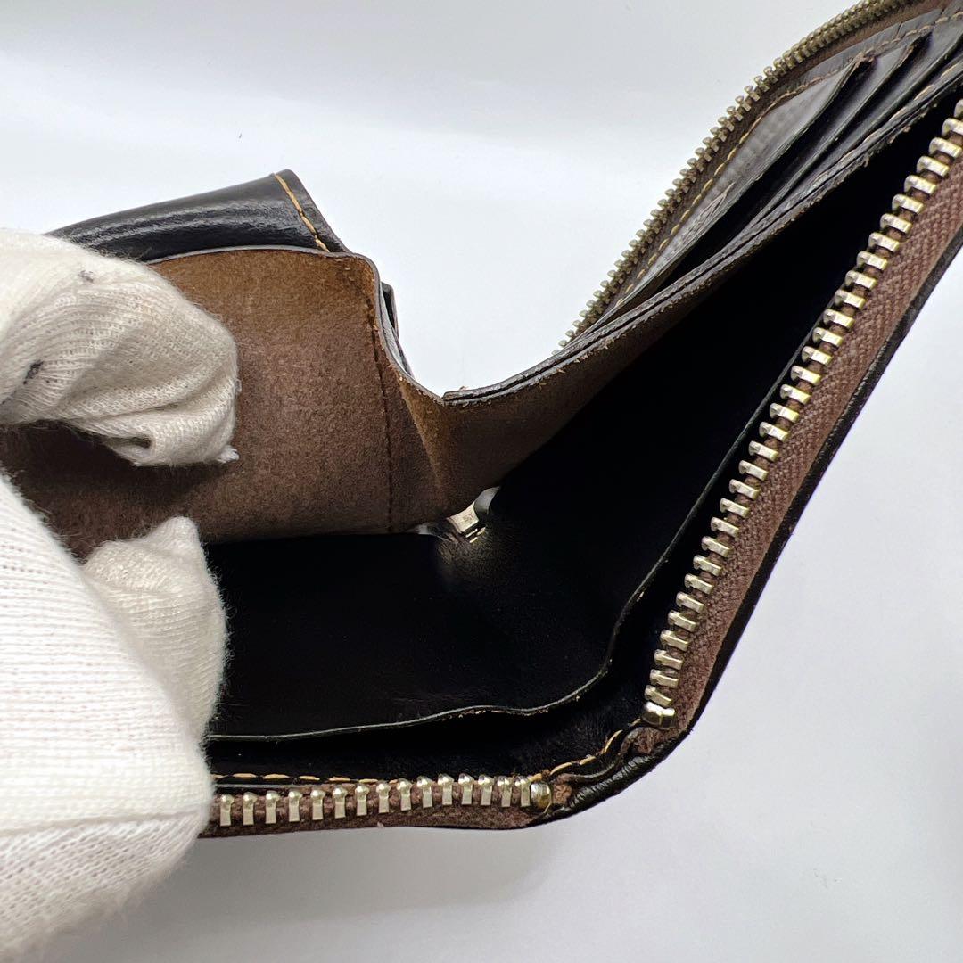 TOYSMcCOY レザーウォレット キルティング 二つ折り ラウンドファスナー