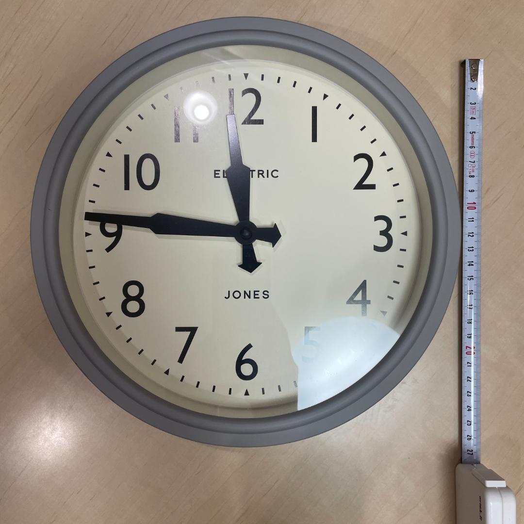【新品同様】JONES CLOCKS プロペラ針 レトロデザイン 壁掛け時計