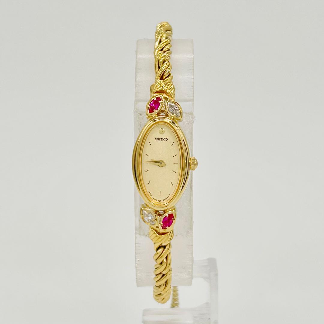 SEIKO セイコー 4P ストーン 1E20-5760 クォーツ 腕時計