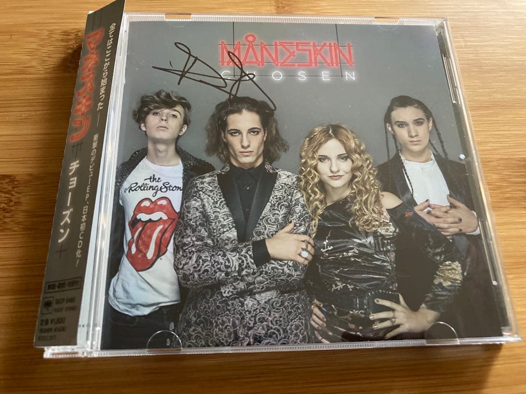 ダミアーノ直筆サインマネスキンmaneskin メガジャケット付chosenCD