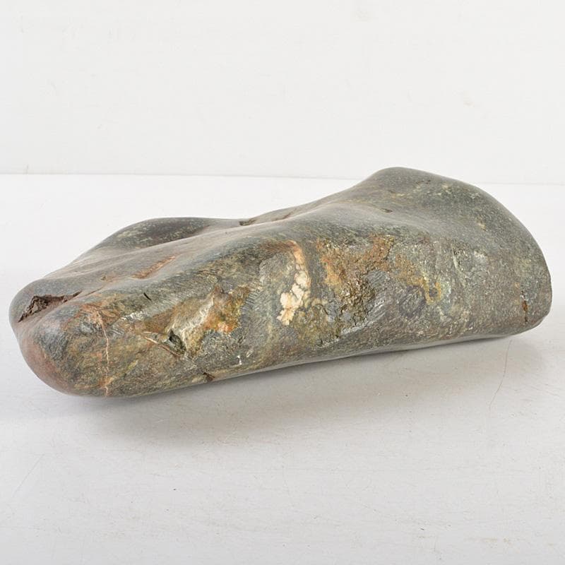 にの　鑑賞石　菊花石　置物　重さ約3019g　唐木台付　C　R6678