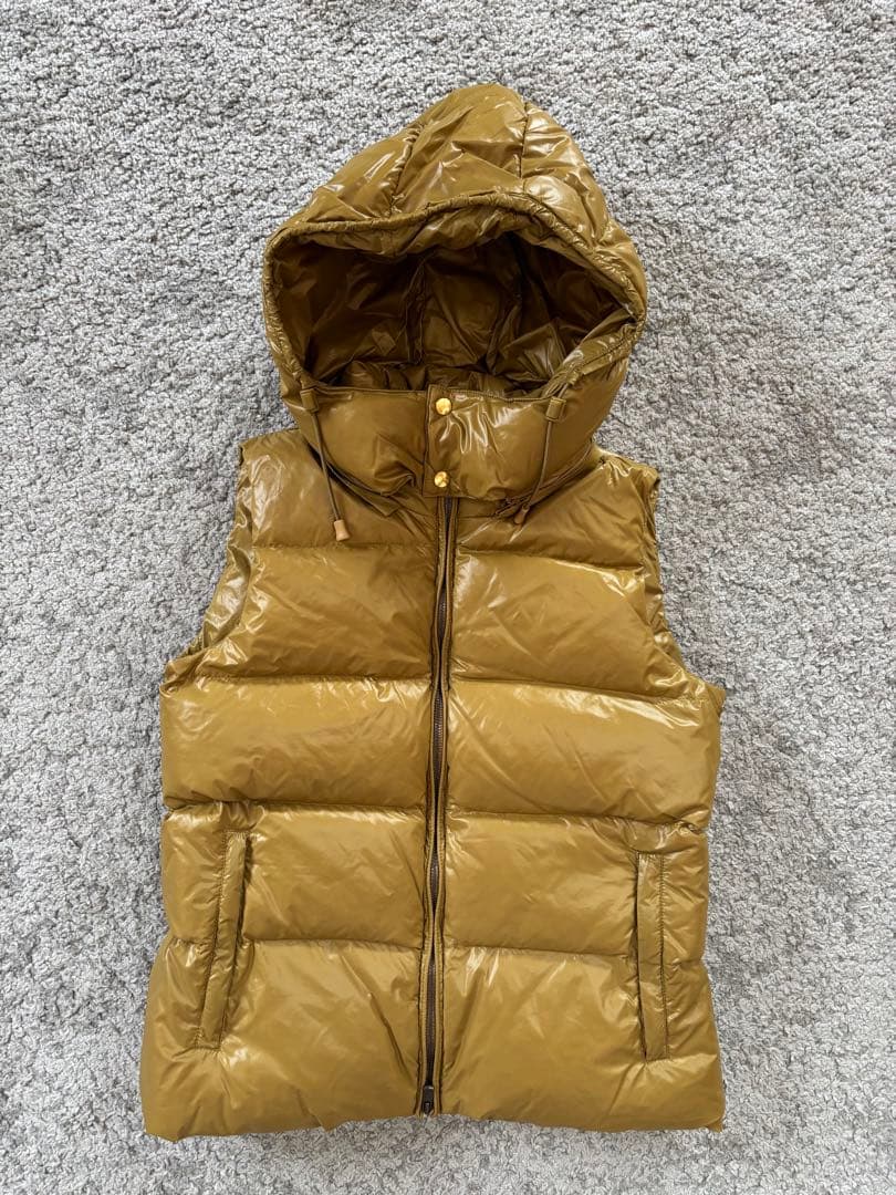 【Johnbull】ジョンブル フード付きダウンベストF マスタード