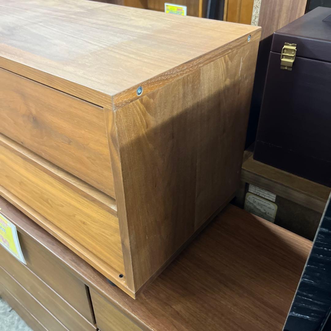 【無印良品】◆２段チェスト◇ウォールナット◆突板◇早い者勝ち