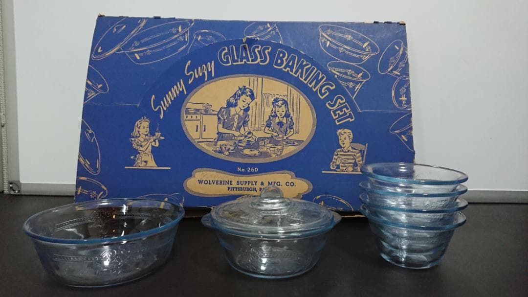 希少 FIRE KING ファイヤーキング 1940s 初期型刻印 プレイセット