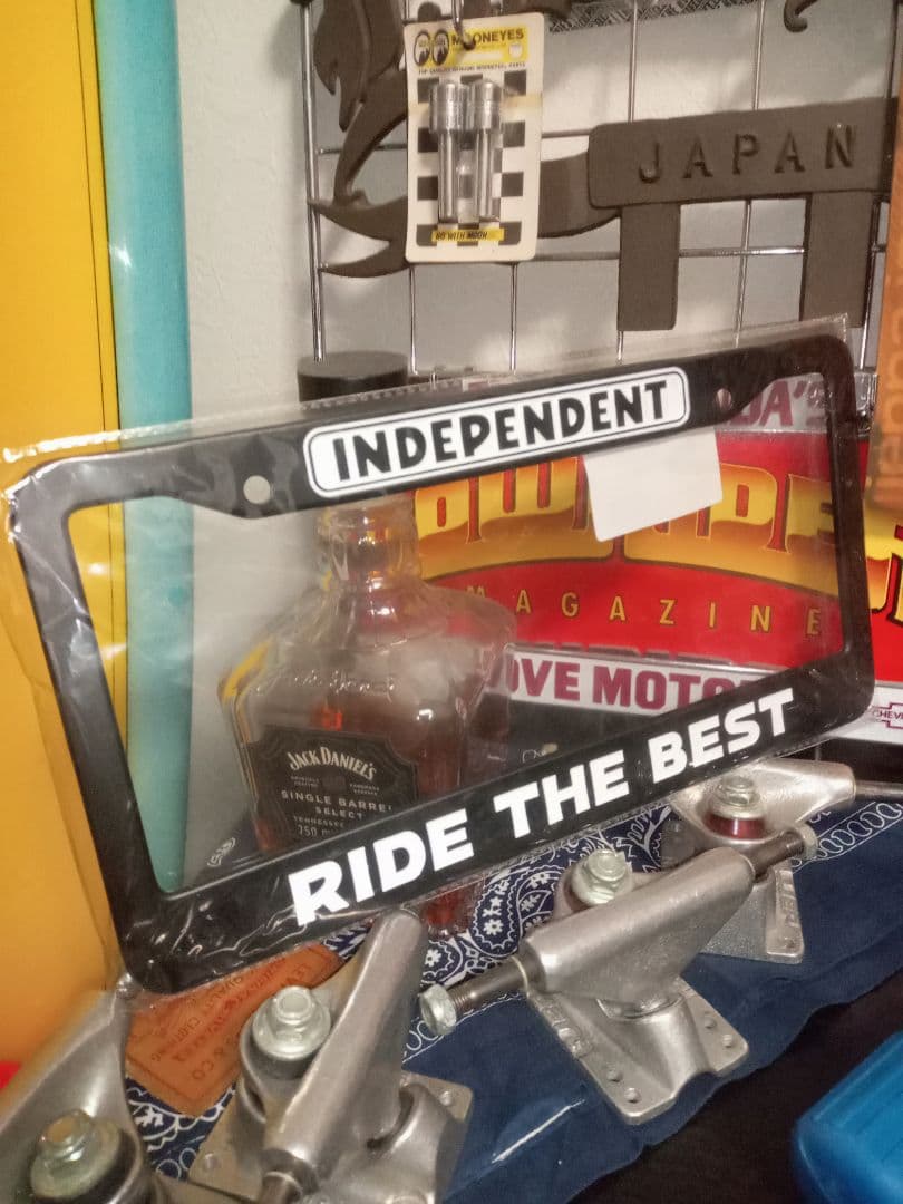 US ライセンスフレーム　スケートボード