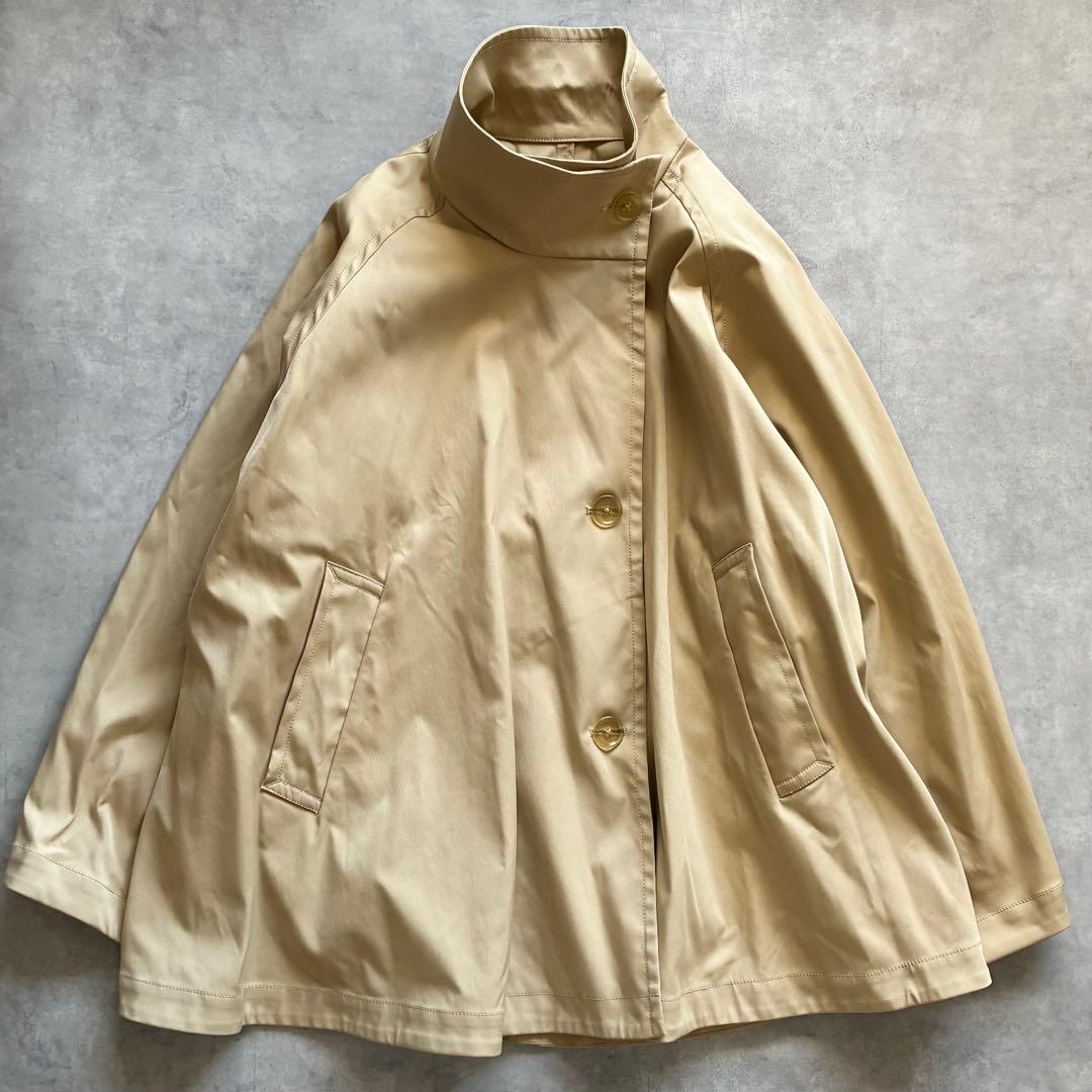 美品 ADAM ET ROPE' フレアミドルトレンチコート アダムエロペ