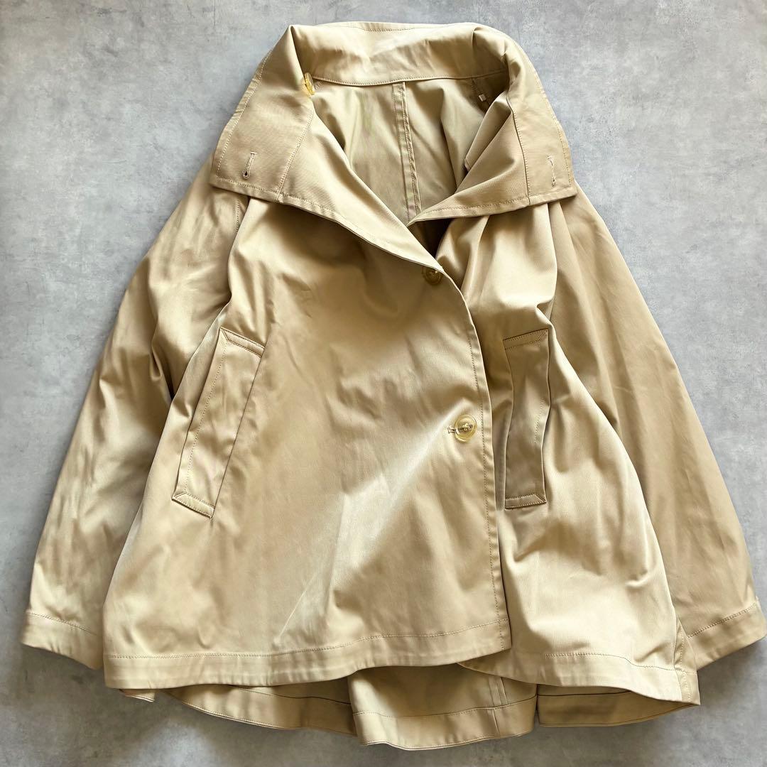 美品 ADAM ET ROPE' フレアミドルトレンチコート アダムエロペ