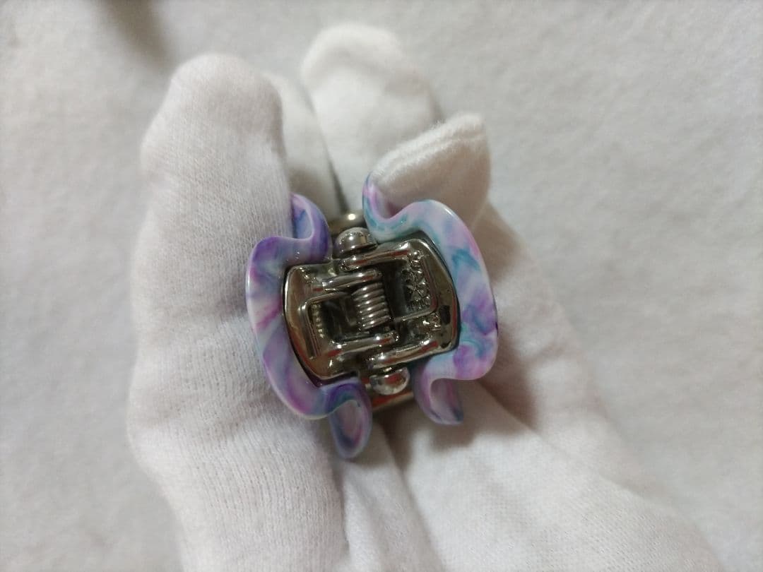 【美品/レア色】acca クリップ　マーブル　 2個セット　マルチカラー