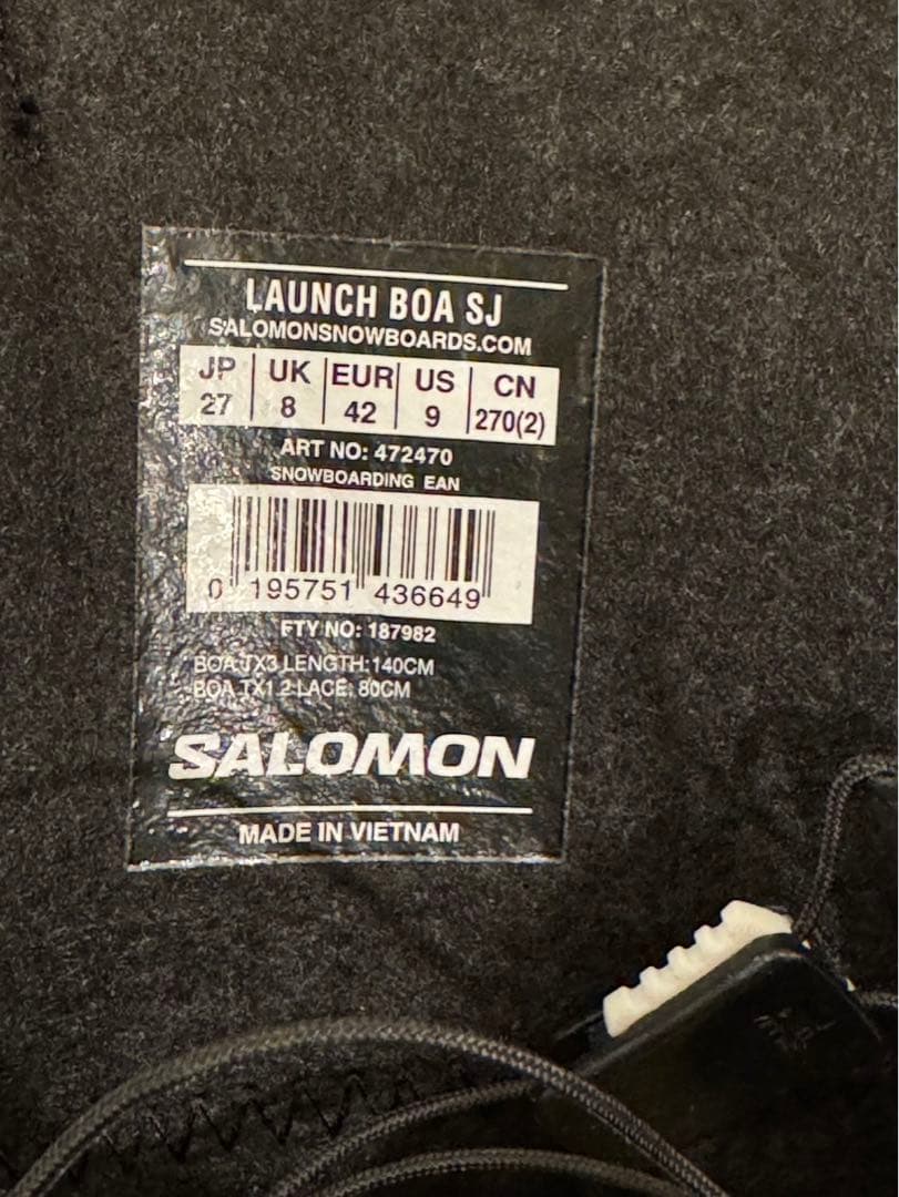 SALOMON LAUNCH BOA SJ サロモンスノーボードブーツ美品