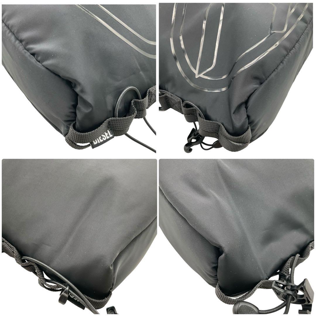 美品 DIESEL ディーゼル メッセンジャーバッグ オーバーオーバルＤロゴ 黒