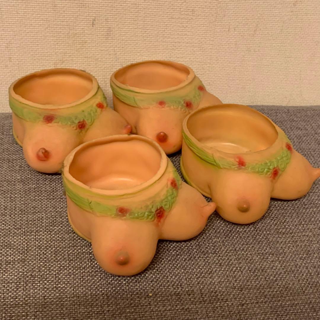 1950s ヴィンテージ　ヌード　オッパイ　コースター　ラバー　ピンナップガール