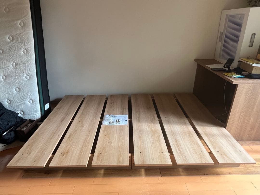 LOWYAベッドフレーム（すのこ/ロータイプ/セミダブル）