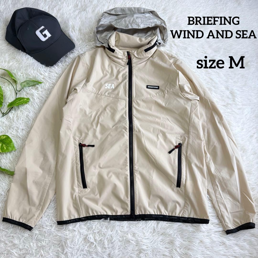 【ブリーフィングゴルフ】即完売品 コラボ ウィンダンシー ベージュM メンズ