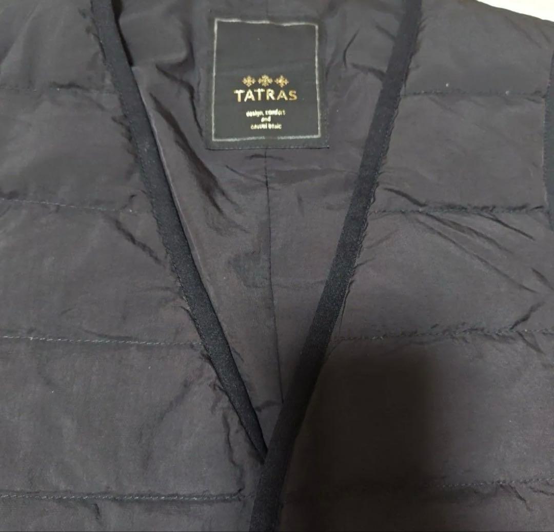 TATRAS 黒 ダウンベスト キルティング　サイズ01