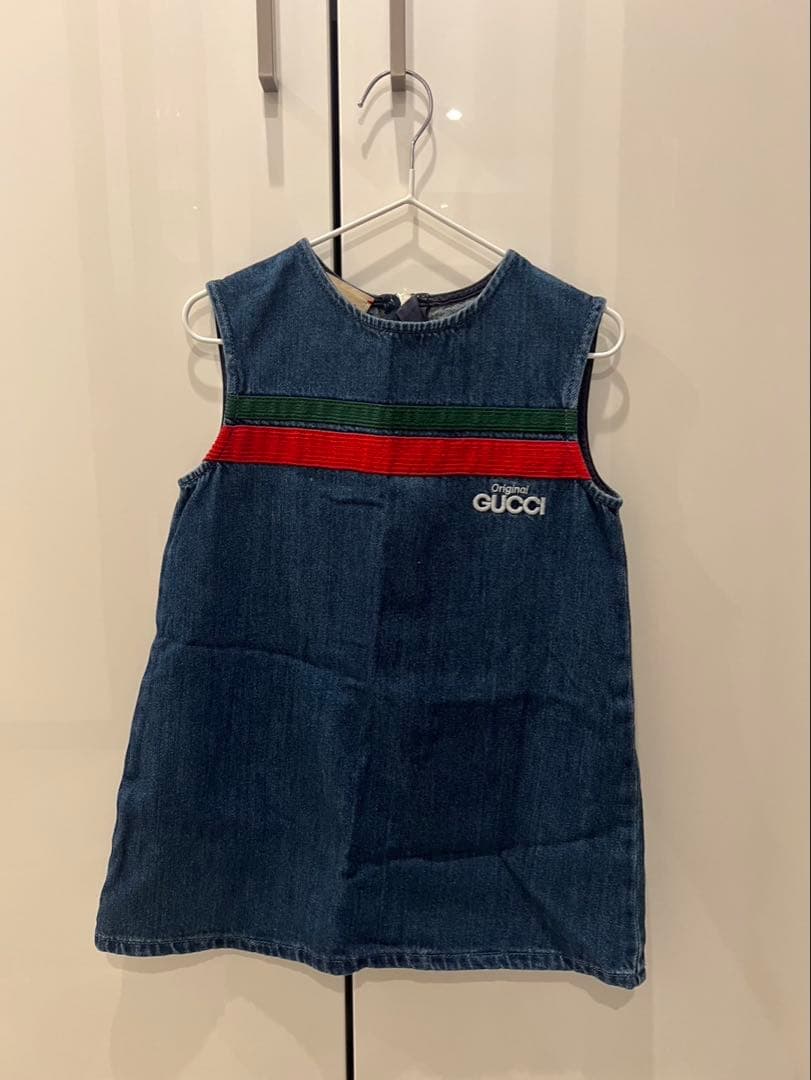 [美品]GUCCI デニム ノースリーブワンピース