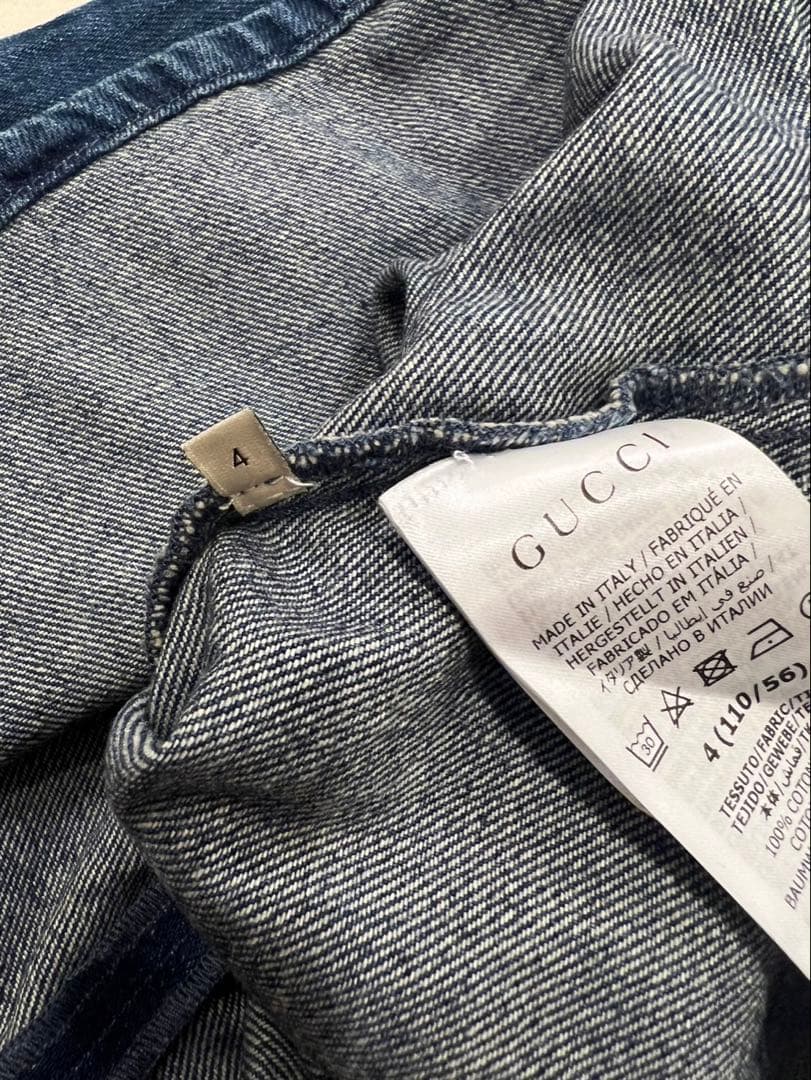 [美品]GUCCI デニム ノースリーブワンピース