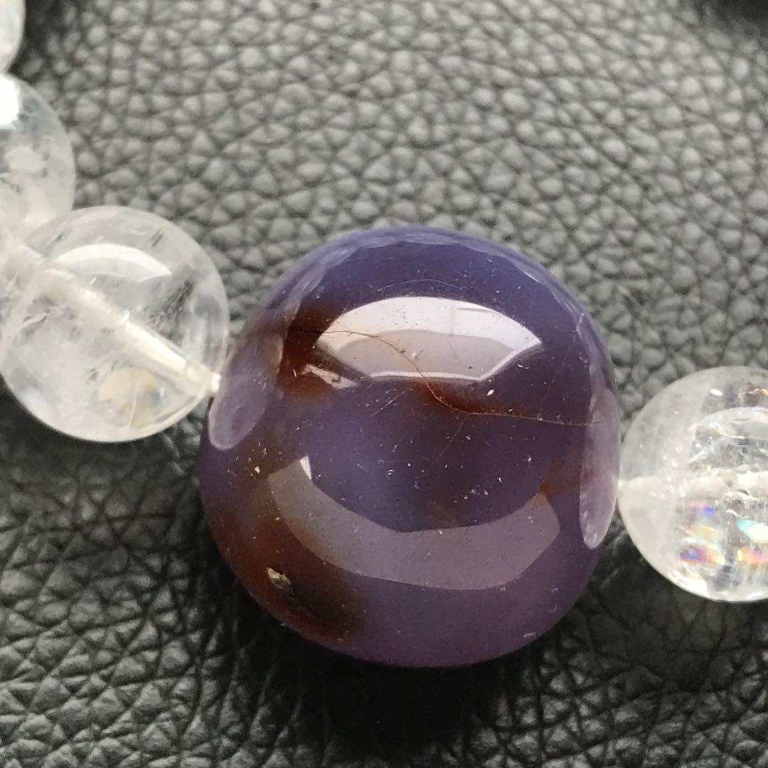 紫桜瑪瑙とホワイトファントム❣️16.5cm