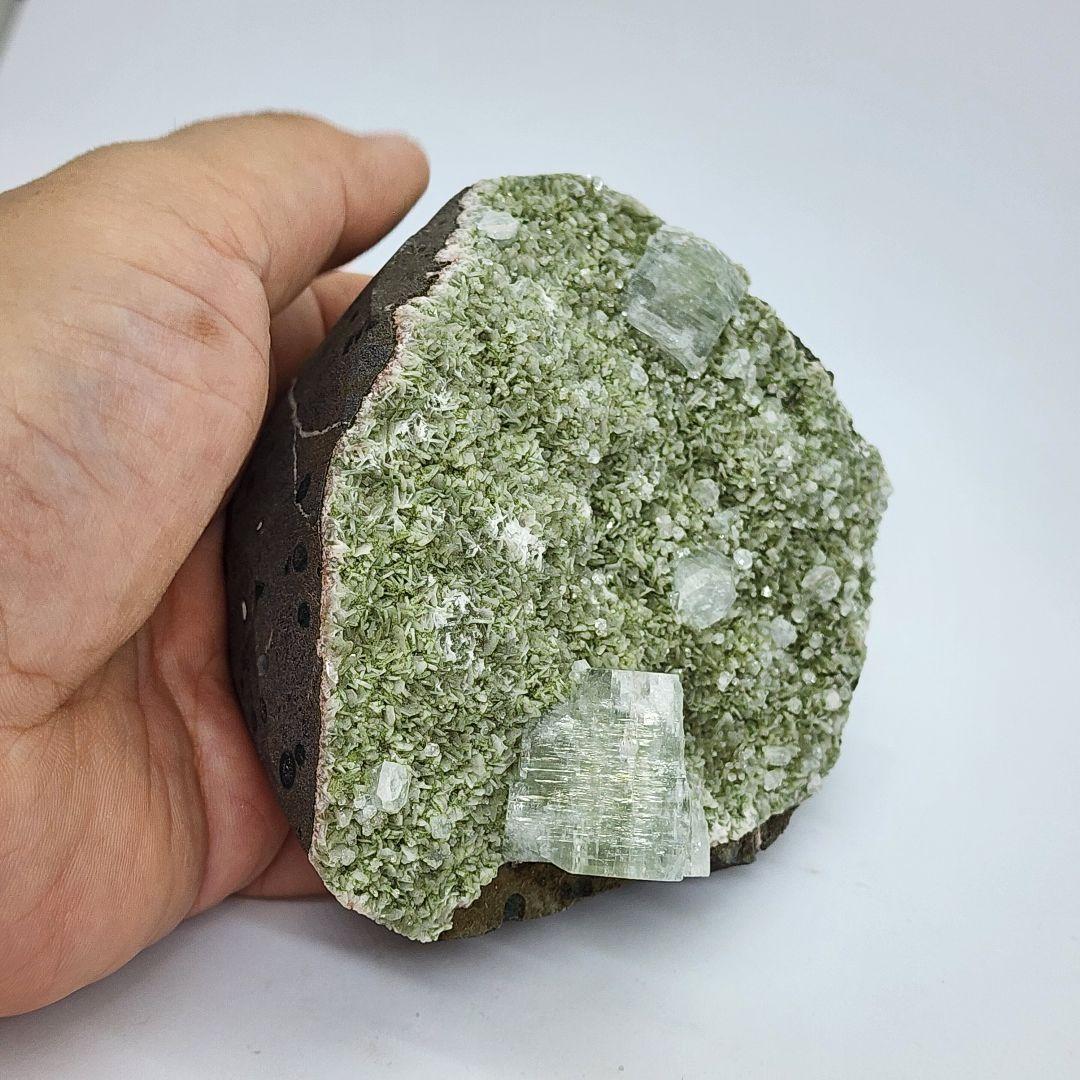 希少 アポフィライト×パイロモルファイト 共生原石 癒しと変容のエネルギー石