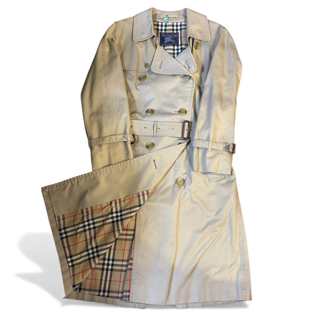 Burbarrys バーバリー コート ノバチェック ベルト ダブル 英国製
