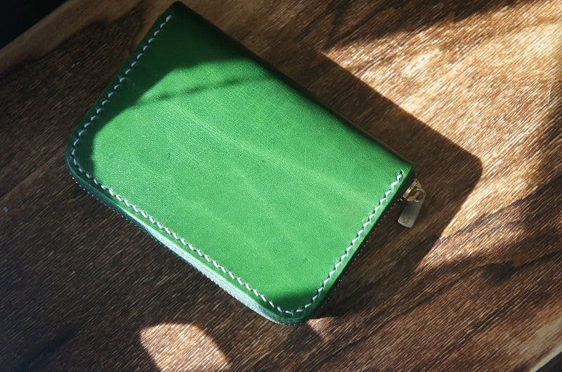 【送料無料】ルガトショルダーのミニラウンドファスナー【パロットグリーン】