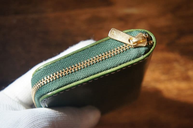 【送料無料】ルガトショルダーのミニラウンドファスナー【パロットグリーン】