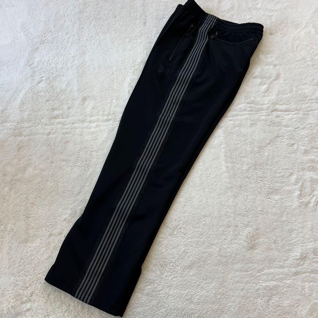 【極美品】Needles LHP別注 トラックパンツ ストレート XS 黒銀ラメ