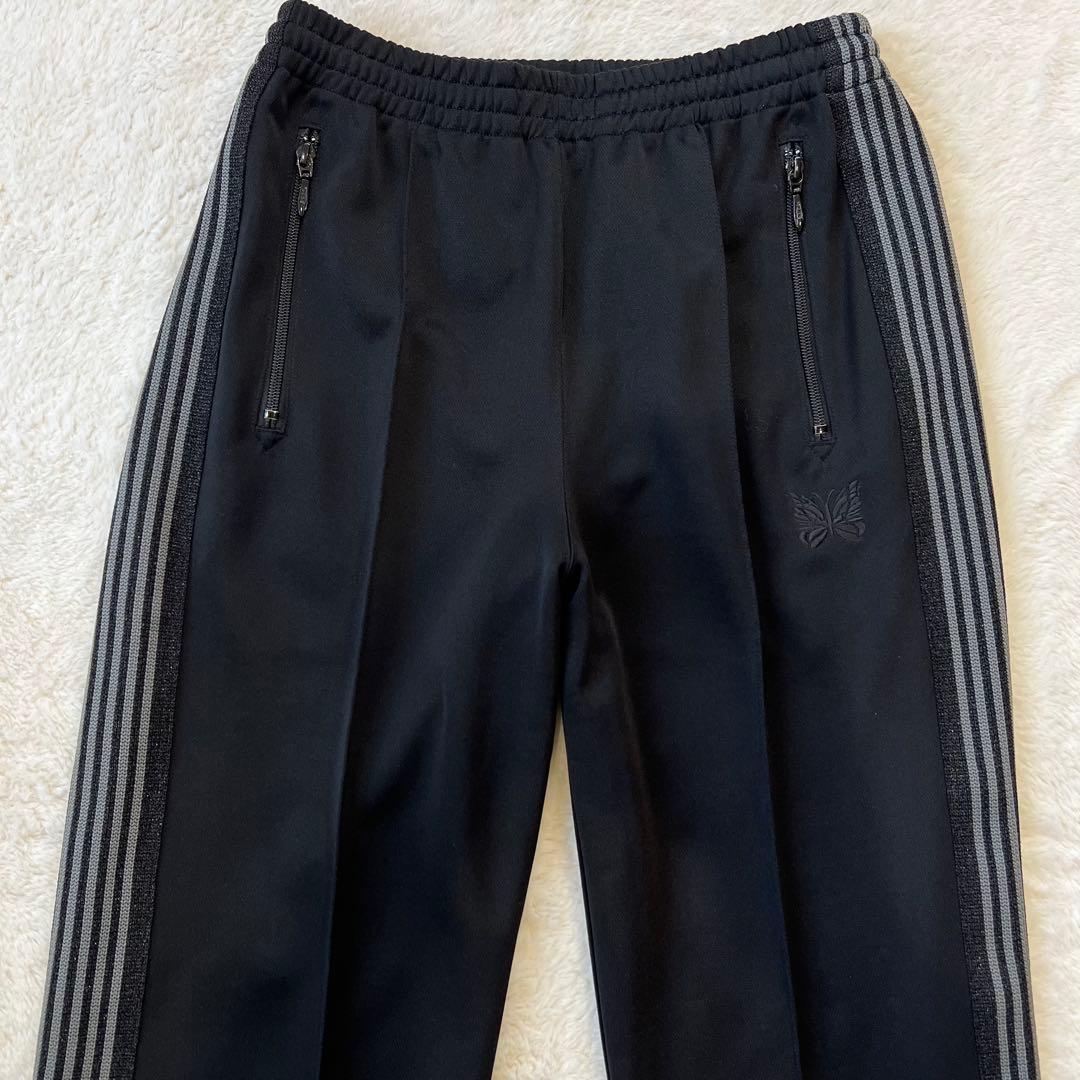 【極美品】Needles LHP別注 トラックパンツ ストレート XS 黒銀ラメ