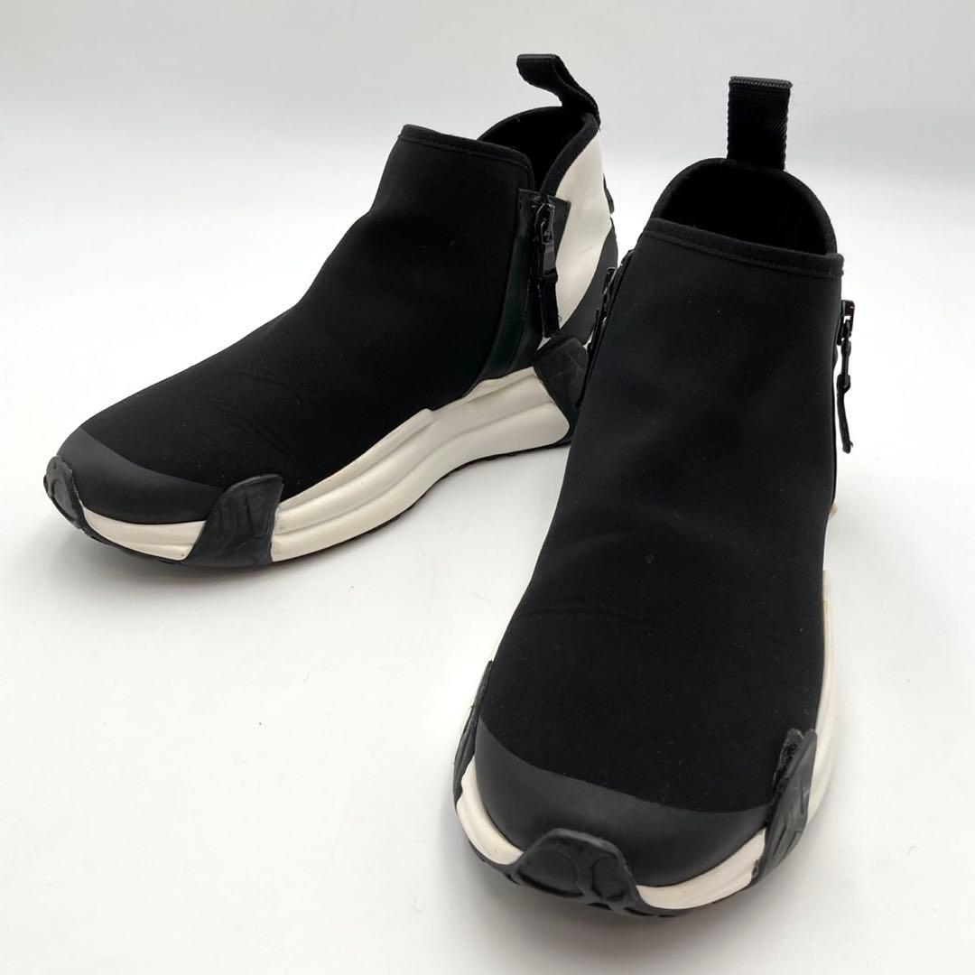 らきぱぴ✨MONCLER COMPASSOR ZIP スニーカー 黒 38