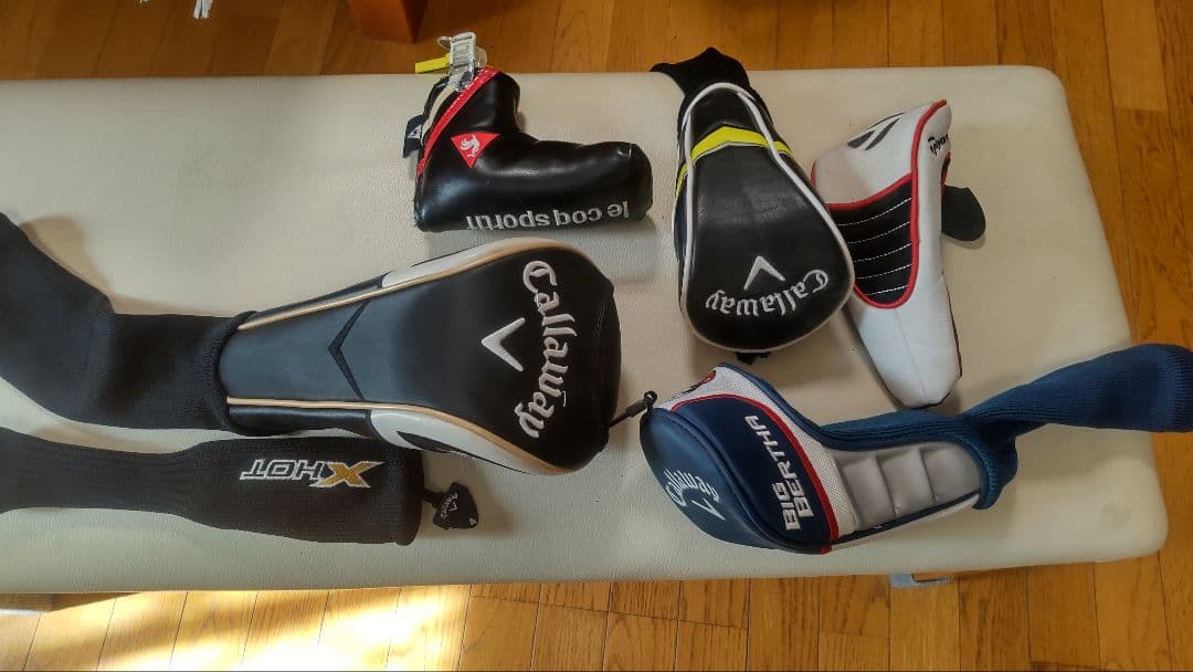 レガシー等美品15本メンズゴルフセット雨具&カバー&小物付き