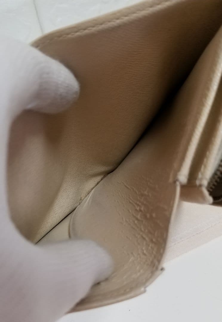 LOUIS VUITTON ダミエ アズール 二つ折り財布 ウォレット アイボリ