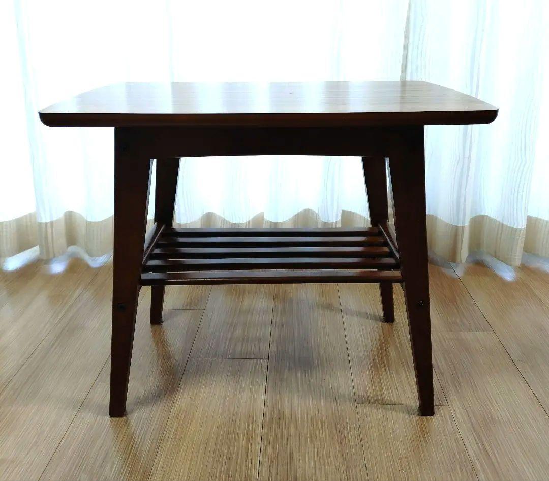 カリモク60　リビングテーブル小　ウォールナット　サイドテーブル