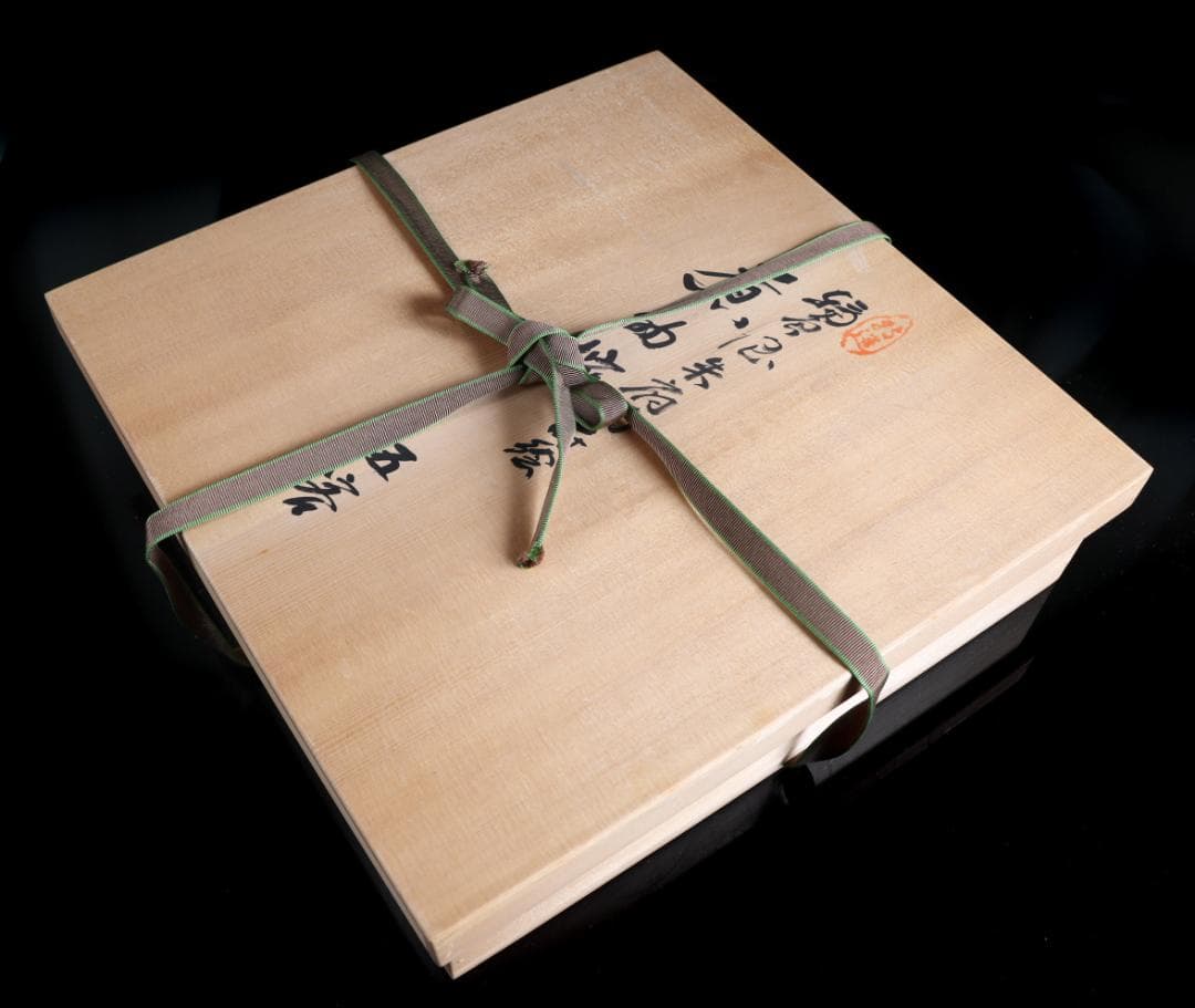 輪島塗 朱扇金蒔絵 煮物椀 五客 共箱 前田定治郎