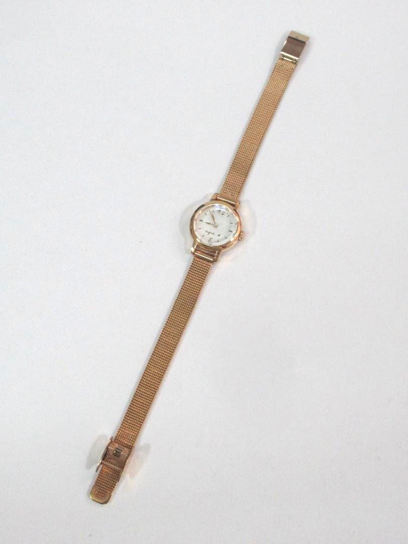 極美品 時計 ピンクゴールド VC01-KSS0 agnes b. アニエスベー