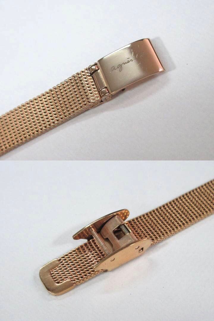 極美品 時計 ピンクゴールド VC01-KSS0 agnes b. アニエスベー