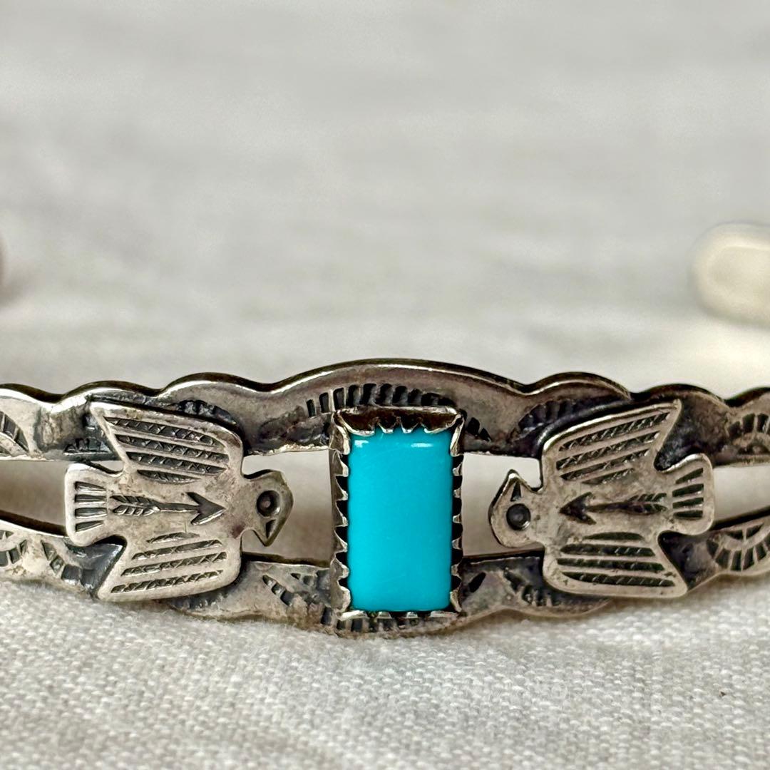 1940’s ヴィンテージ ナバホ バングル　ターコイズ　スターリングシルバー