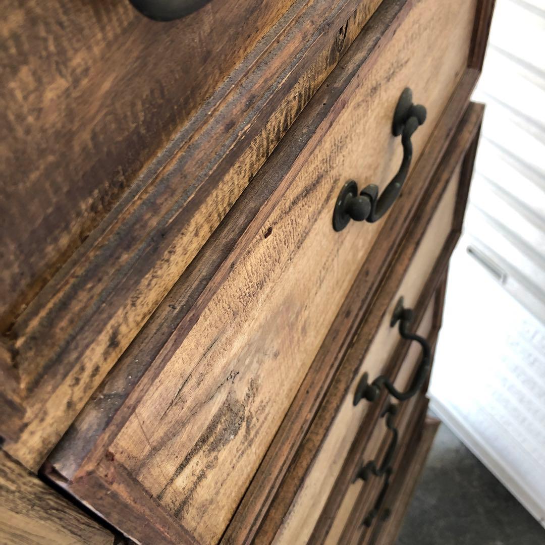 チェスト 7段 9杯　ビンテージ　木製　無垢