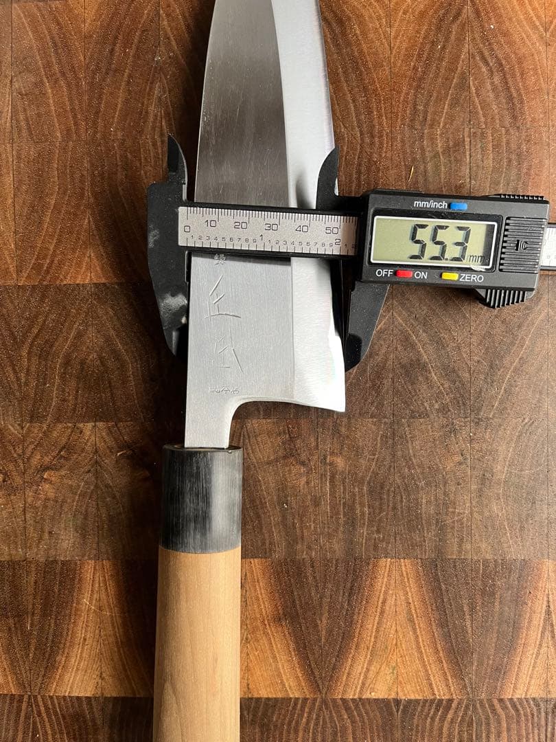 正本総本店　玉白鋼　出刃　7寸　210mm 包丁　本霞　和包丁　水牛