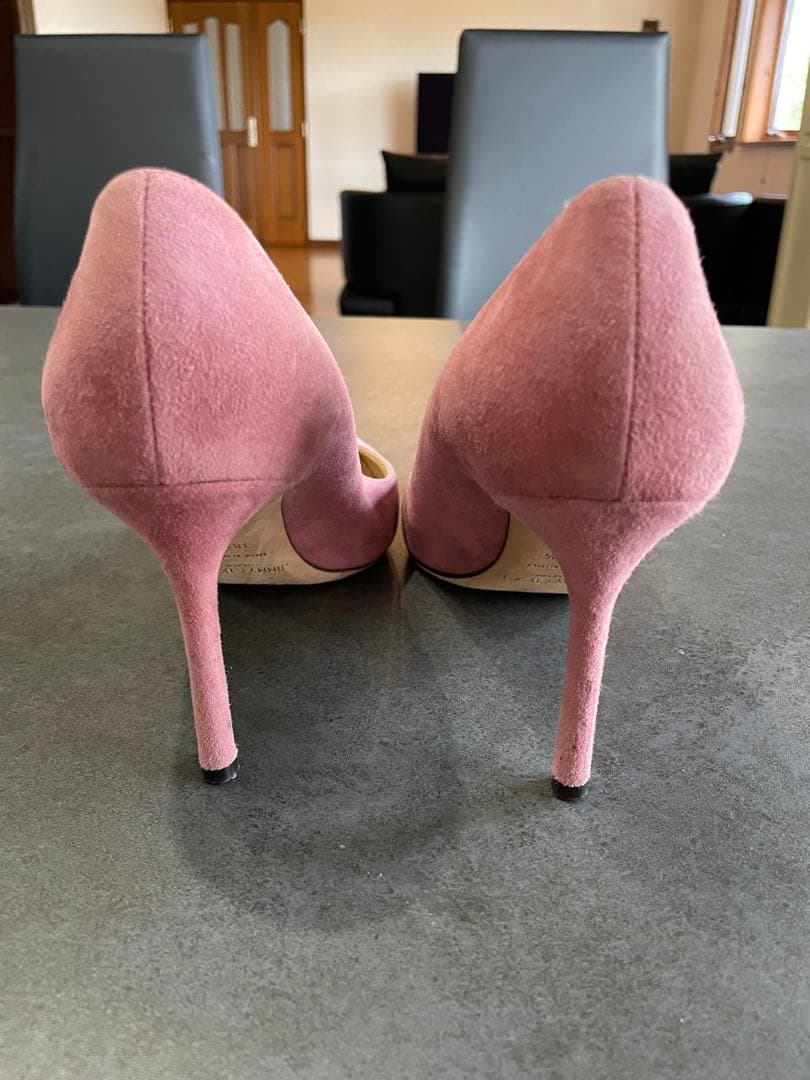 JIMMY CHOO ジミー チュウ　ピンク スエード ハイヒール