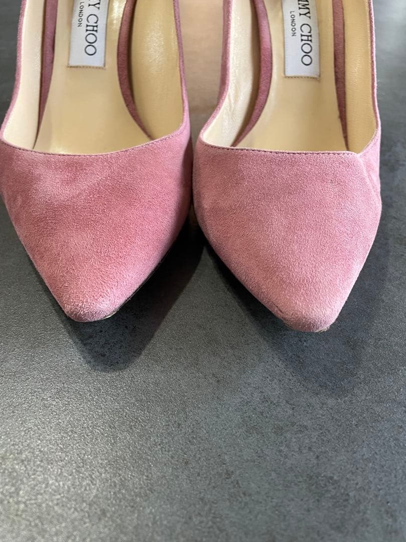 JIMMY CHOO ジミー チュウ　ピンク スエード ハイヒール
